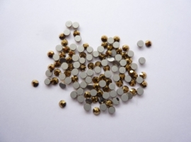 000603- ruim 100 kristalsteentjes SS12 3.5mm aurun gold - SUPERLAGE PRIJS!