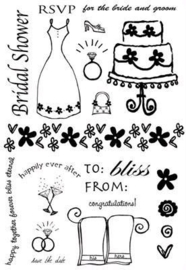 135.L- Provocraft clear stamp mariage 12x15cm OPRUIMING