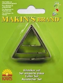 CE117918/6003- Makin`s clay uitsteker driehoek 2-4 cm