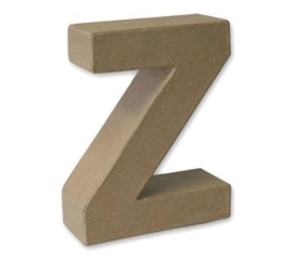 1929 3126- stevige decoratie letter van papier mache - 3D letter Z