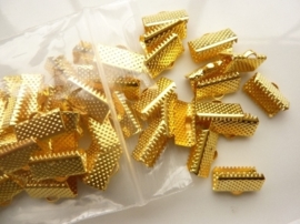 50 x lintklemmen van 12mm breed goudkleur - SUPERLAGE PRIJS!