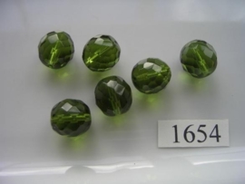 6 stuks ovaal 13x14mm 1654