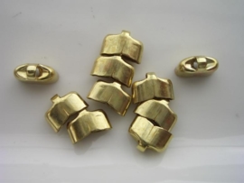 10x3.5mm dichte eindkapjes 10 stuks goud  -  2235/174