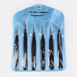 CH.6010- professionele pincetten set - 6 stuks