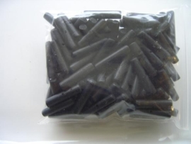 100 stuks kokoskralen van 12x3mm zwart