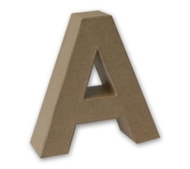 1929 3101- stevige decoratie letter van papier mache - 3D letter A