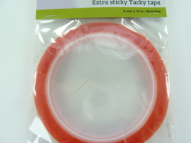 CE119491/3189- 10 meter extra sticky Tacky Tape dubbelzijdig klevend van 9mm breed