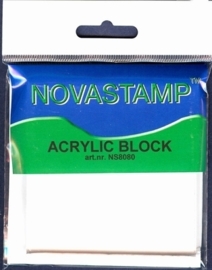 Novastamp acrylic block 10x8x8cm