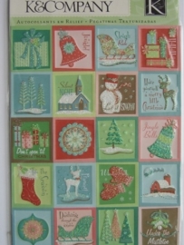 5173- K&Co 3D stickers kerst afbeeldingen 11.5x15cm