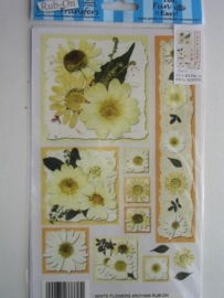 5011- bloemen Rub-on transfer