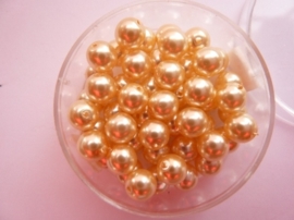 50 x ronde glasparels in een doosje 6mm champagne - 2219 603