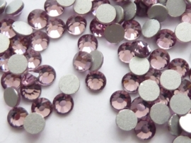 000604- ruim 100 kristalsteentjes SS12 3.5mm light amethyst - SUPERLAGE PRIJS!