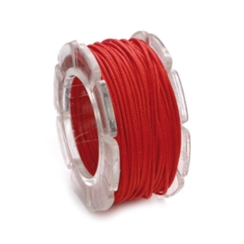 2290 620- 2 meter waxcord met nylonkern rood 2mm dik