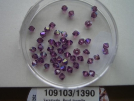 109103/1390- 50 x swarovski kralen 3mm amethyst AB