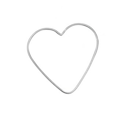 metalen hart van 28cm  -  6785 050