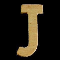 8735 616- 4cm houten letter J