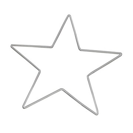 metalen ster van 25cm doorsnee  -  6785 255