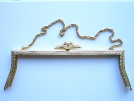 31- tasbeugel met ketting 22.5cm goud