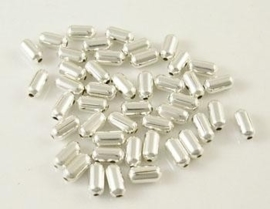 ca. 145 stuks spacers licht metalen kralen van 4.8mm lang - SUPERLAGE PRIJS! CN303.140