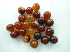 3278- 24 stuks naturel agaat kralen 8mm gemstone