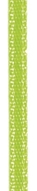 006302/0242- 4.5 meter satijnlint van 10mm breed op een rol neon groen