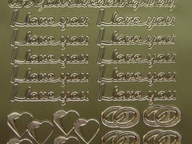 426- on your wedding day/i love you goud 10x20cm