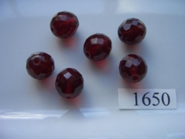 6 stuks ovaal 13x14mm 1650