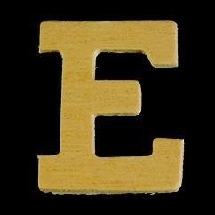 8735 610- 4cm houten letter E