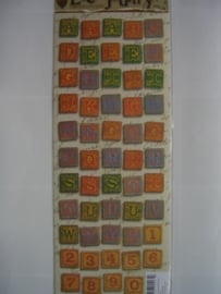 5102- alfabet stickers 30x13cm K&CO