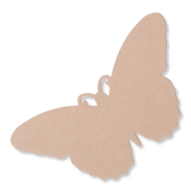 3270 330- 6 stuks MDF XL vlinders van 25x13cm