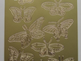 524 HT- sticker diverse vlinders