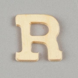 006887/1376- 2cm houten letter R