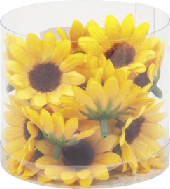 KN216509 745- 22 stuks zonnebloemen van 3.5cm in een doosje
