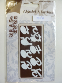 0002387- Joy Crafts stencil vintage flourishes - cijfers - OPRUIMING