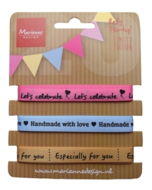 CE000028/1406- Marianne Design party product ribbons set - PP1406
