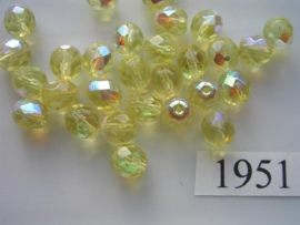 20 stuks 8 mm AB kristal  1951