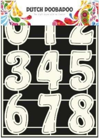 CE185045/5003- Dutch Doobadoo Dutch stencil art cijfers A4