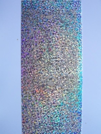 st 683- holografische stickers lantaarn zilver 10x20cm