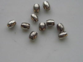 10 x metalen kralen 4.8x3.9mm 6600