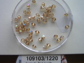 109103/1220- 50 x swarovski kralen 3mm licht topas AB