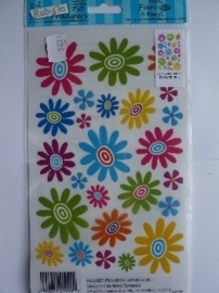 5779- EZ rub-on transfers lente bloemen 24x14.5cm OPRUIMING