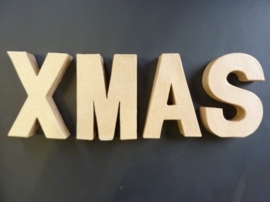 OPRUIMING - XMAS stevige decoratie 3D letters om zelf te versieren
