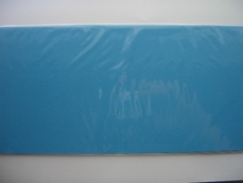 08158- 5 x luxe vierkanten kaarten linnenstructuur 13.5x13.5cm licht blauw SPECIALE AANBIEDING