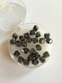 RA14219847- 25 x swarovski crystal kralen 6mm hematite