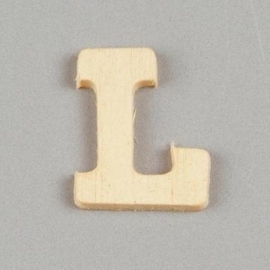 006887/1317- 2cm houten letter L