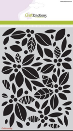 CE185070/1125- Craft Emotions mask stencil A5 achtergrond bloemen