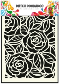 CE185071/5023- Dutch Doobadoo Dutch mask art stencil big roses A5