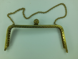 68 - tasbeugel met ketting 14,5 cm bronskleur