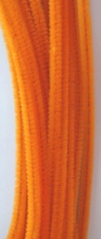 CE800700/7108- 20 stuks chenille draden van 30cm lang en 6mm dik oranje