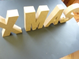 OPRUIMING - XMAS stevige decoratie 3D letters om zelf te versieren